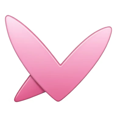 Thin Pink Checkmark sticker