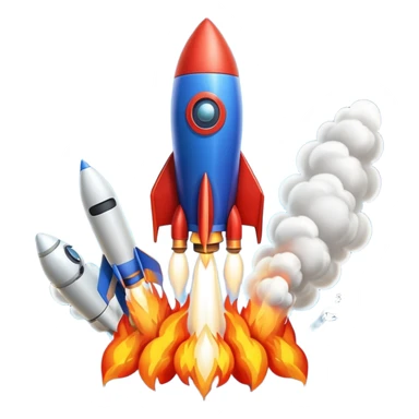 launching a rocket sticker