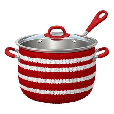 cooking pot cozy    sticker