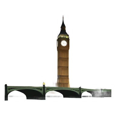 The Big Ben and the london eye  sticker