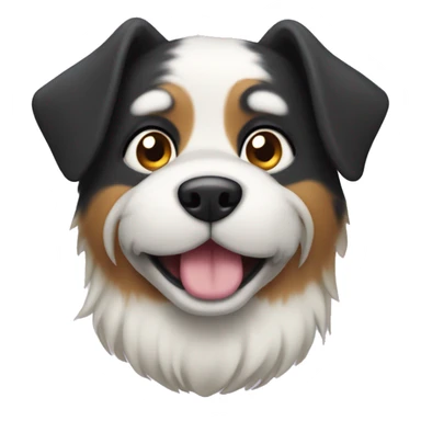 Dog with waggy tail sticker