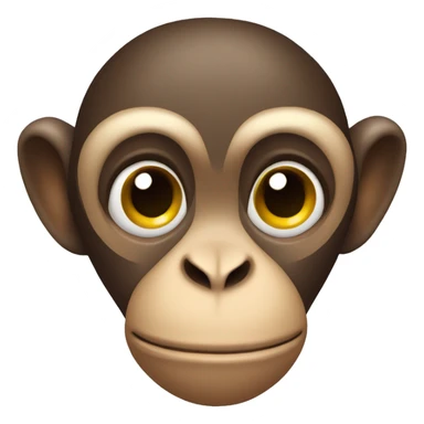A monkey with hearts in its eyes  sticker