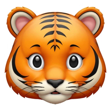 cute tiger face sticker