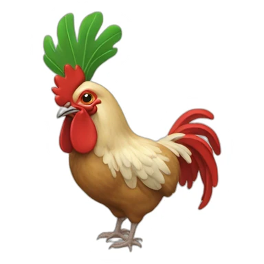 coq romano sticker