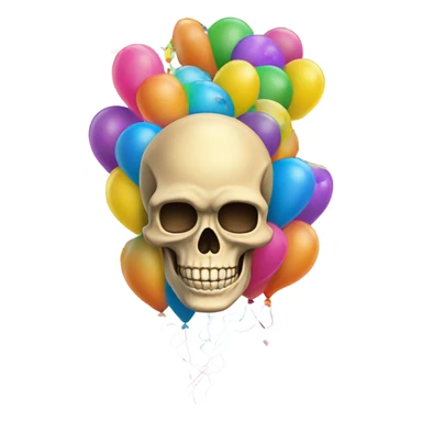 Skeleton made out of happiness sticker