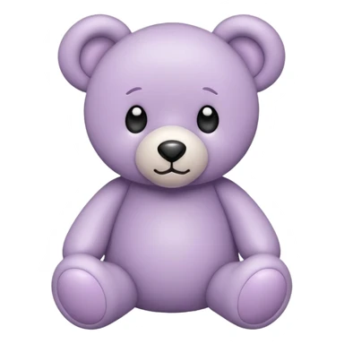 Pale Purple toys bear sticker