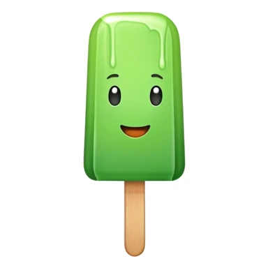 Popsicle green, fat size sticker