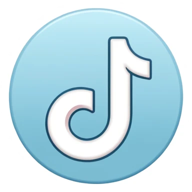 Logo tiktok comme sur app store sticker