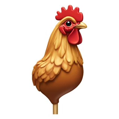 caramel lollipop cockerel sticker
