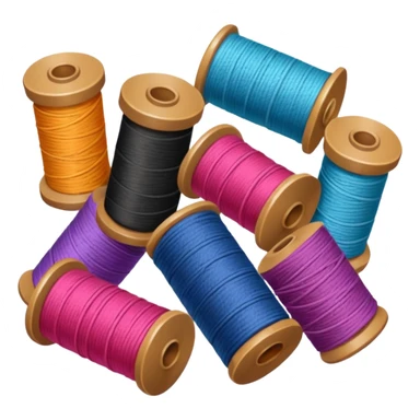spools of thread sticker