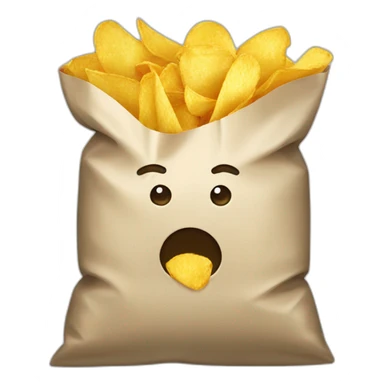 A bag of chips sticker