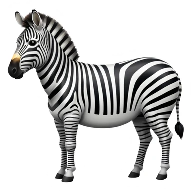 A zebra sticker