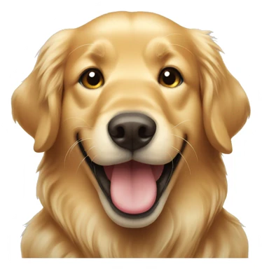 Golden retriever smiling sticker