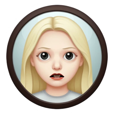 Spooky killer on mirror sticker