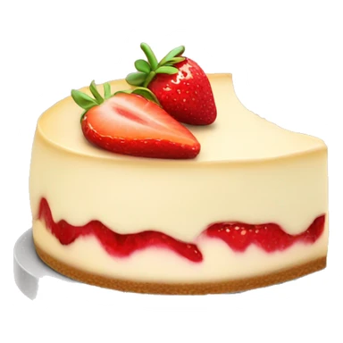 cheesecake with strawberry  sticker