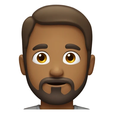 Man with goatee kisses other man on the cheek sticker