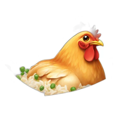  chicken rice Chinese takeout  sticker