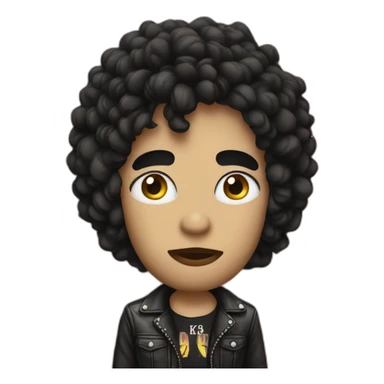 Kiss band face sticker