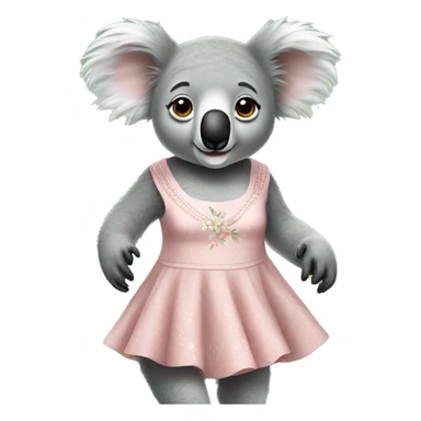 Koala in dress sticker
