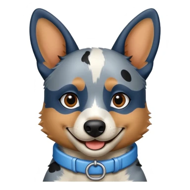 Blue heeler sticking smiling sticker