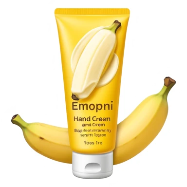 banana hand cream sticker
