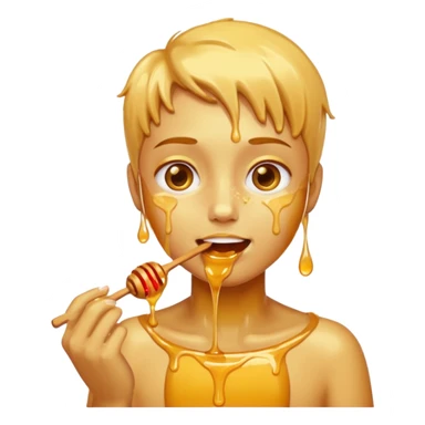 honey eating sticker