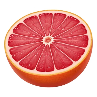 grapefuit with a slice sticker