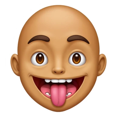 tongue out in freak way  sticker