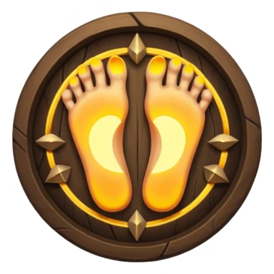rune circle lighting under character feet realization sticker