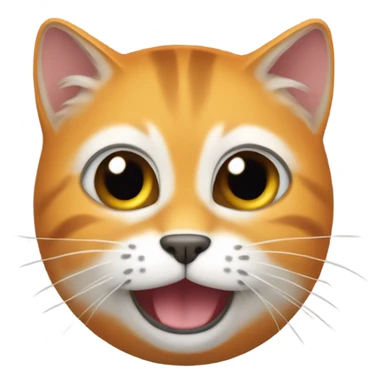 gato naranja  sticker