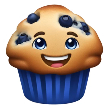 Happy blueberry muffin  sticker