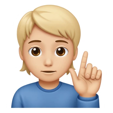 Shy emoji with twiddling fingers  sticker