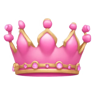 pink princess crown sticker
