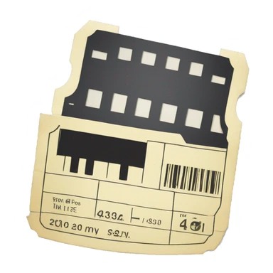 ticket to a music event sticker