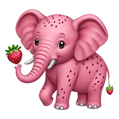 Strawberry Elephant Steal a brainrot sticker