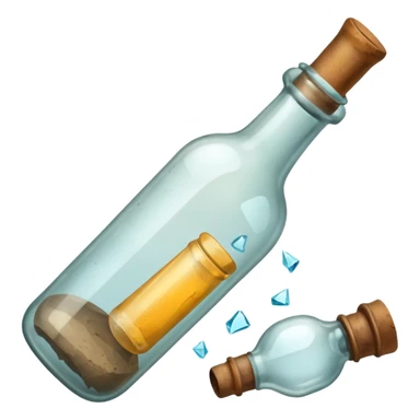 Message Bottles, broken sticker