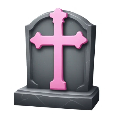 pink tombstone RIP sticker