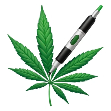 permanent marker with cannabis leaf sticker