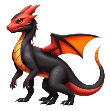 Salandit-Umbreon-Charmeleon-Fakémon-hybrid-creature (full body)  sticker