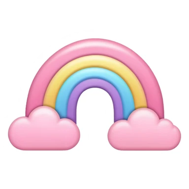Pink Pastel rainbow sticker