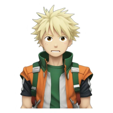 Bakugo my hero academia neutral sticker