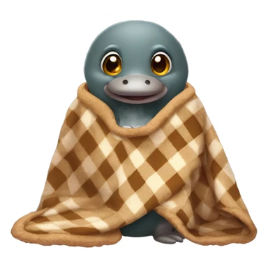 platypus with a blanket sticker