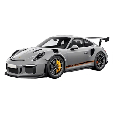 Porsche GT3RS - Porsche (Model Year: 2021) (Iconic colour: Grey and Black) sticker