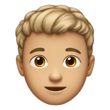 He was born with very short hair  sticker