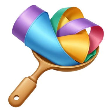 A scoop of ribbon sticker