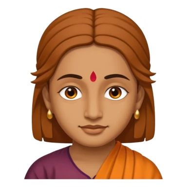 a face saying radhe radhe sticker