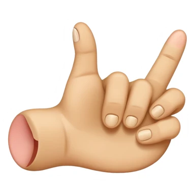 Emoji doigts d’honneur à la place de la main un pied  sticker