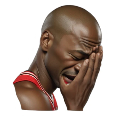 Crying michael Jordan sticker
