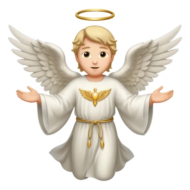 angel gabriel flying sticker
