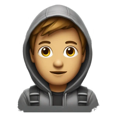 software developer in hoodie sticker